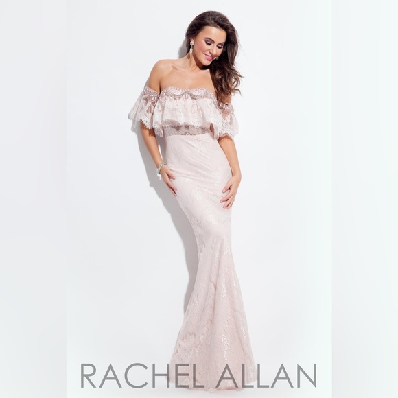 🌟Host Pick🌟Women’s Pink Rachel Allan Lace Prom Dress